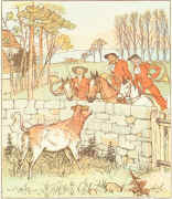 Bull-calf from Jovial Huntsmen (Warne edition). Click to enlarge.